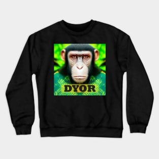 Funny Monkeys Humorous Apes Animals memes Crewneck Sweatshirt